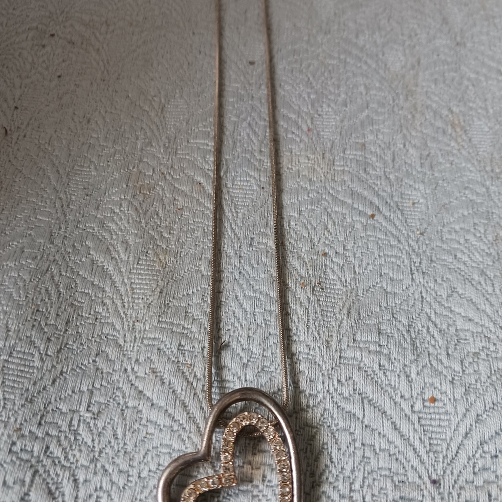Valentines Day Double Heart Nwcklace